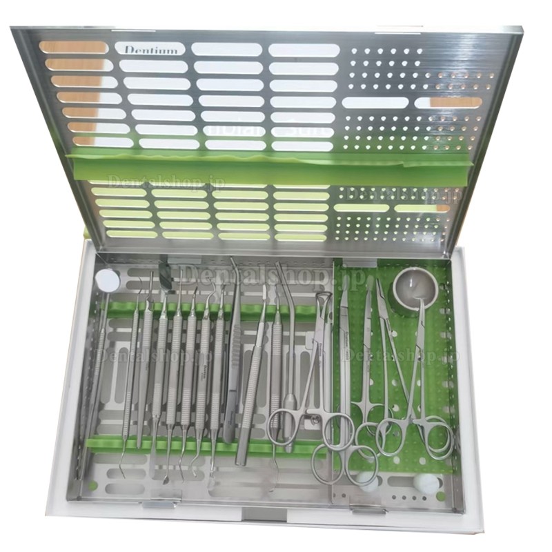 Dentium Oral Surgery Kit 18pcs Dental Implant Surgery Set Basic Instrument Set